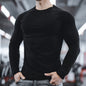 Neues Sport-T-Shirt Lässig Laufshirt Fitness Unifarben Samt Wende-Shirt